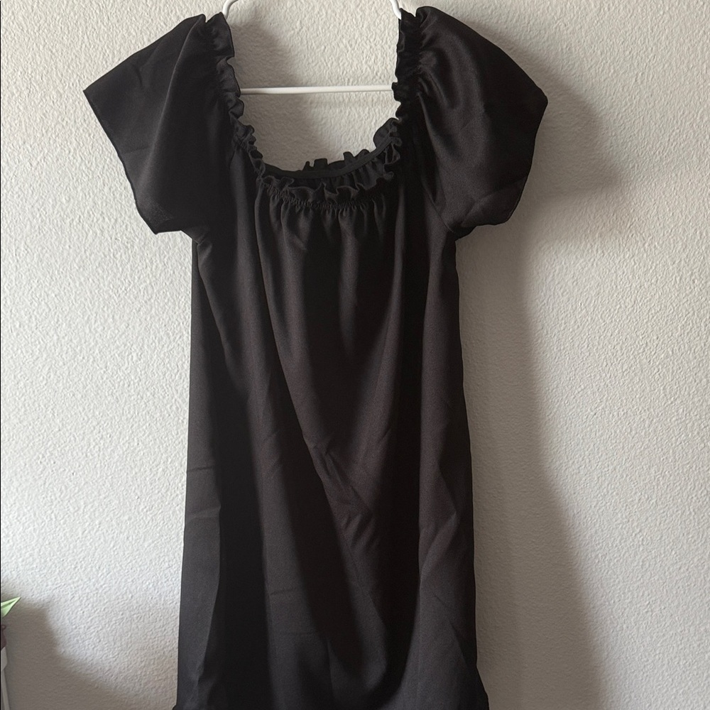 SHEIN Black Midi Dress